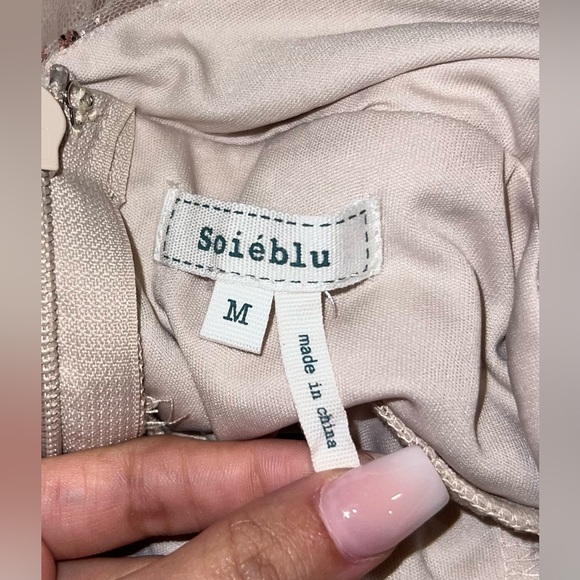 Fashion Nova - Charlotte Glitter Tulle Maxi Dress - Blush - Picture 11 of 11